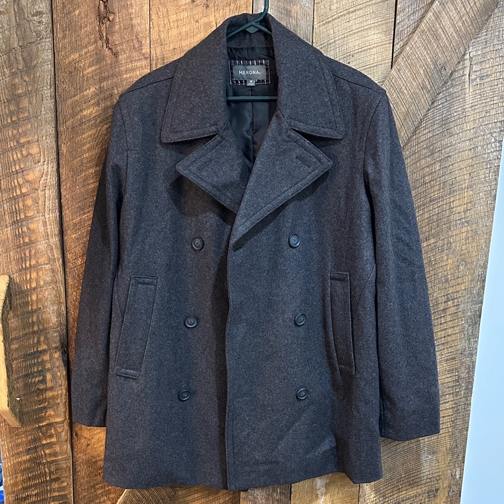 Merona men's wool-blend peacoat Size Medium  ~D30